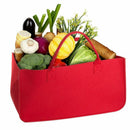 Felt Purse, Felt Storage Bag Large Capacity Casual Shopping Bag - Red H8F5