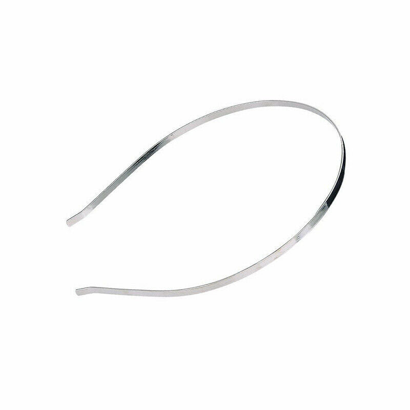 50 x Blank Plain Metal Headband 5mm Hair Band For Hair Accessories DIY Craft