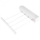 3.2M 4 Lines Wall Mounted Clothes Hanger Dryer Hanger Clothesline Outdoor L