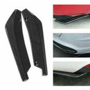 1Pair Carbon Fiber Car Rear Bumper Lip Diffuser Fins Splitter Accessories M4S7