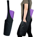 Yoga Mat Bag Carrier Durable Canvas Pilates Mat Bag With Inner Zipper Pocke