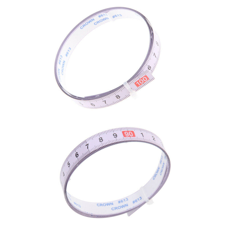2Pcs Miter Router Ruler Self Adhesive Metric Track T-Track Tool Reverse and
