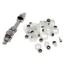 23pcs Luminous Silicone Fishing Rod Guide Ring Tips Eye Rings with Reel Seat