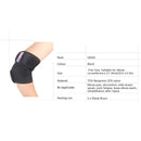 Black Adjustable Elbow Brace Forearm Compression Support Band Wrap Sleeve