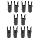 10 Pcs Plastic Arrow Nocks for Archery Hunting Shooting Outdoor Sport Black