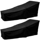 2Pcs 2 Outdoor Sunbed Cover 410D Oxford Cloth Sun Seat Cover Waterproof Gar