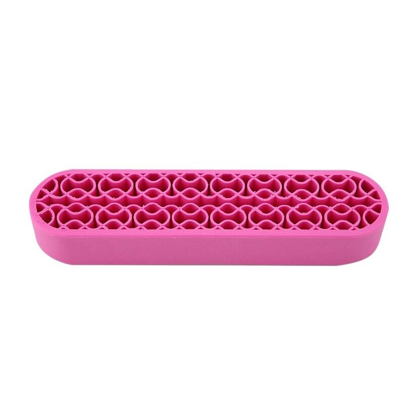 Silicone Makeup Brush Holder,Makeup Brush Display Stand Soft Silicone Nail  Z3D4