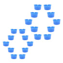 20 Pcs Pigeons Sand Cups Bird Food Water Container Plastic Bowl For Cage