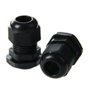 M20 x 1.5 Plastic Waterproof Cable Glands, Pack of 50 pcs Black
