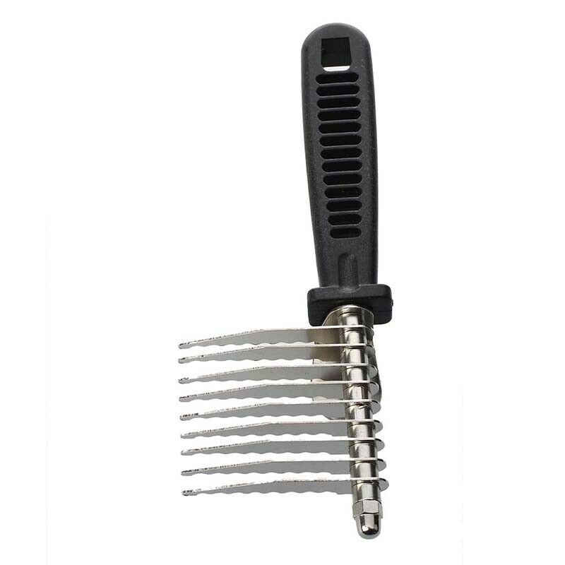 Pet Puppy Dog Cat Hair Grooming Brush Comb Dematting Tool Black New