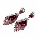 Fashion Women Wedding Jewelry Austrian crystal long crystal drop large crys L1Y7