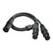 3-Pin XLR Audio Balance Microphone Cable Female To Dual Male Extension
