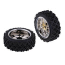 4Pcs RC Rock Crawler Car Tires Wheel Rim Set for 1/10 HSP Redcat  HPI