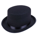 Black Top Hat Magician Costume Tuxedo Mat Hatter Wedding Christmas Party For FT