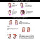 Ombre Wig Party With 3 Tones Synthetic Halloween Straight Heat Resistant Fiber