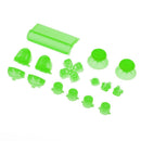 Clear Green Full Button Trigger Replacement Mod Set for Playstation 4 Controller