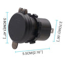 Waterproof Dual 4.2A USB Fast Charger Socket Power Outlet with Digital Voltmeter