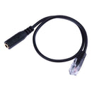 1pc 3.5mm Audio Jack Female to Male RJ9 Plug Adapter Converter Cable