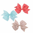 Ribbed Tape Swallowtail Bow Children's Hairpin Baby Hair Clip Headdress FHA