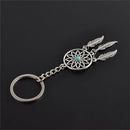 Metal Key Chain Ring Feather Tassels Dream Catcher Keyring Keychain OZ