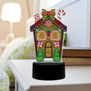 DIY Diamond Painting Gingerbread House LED Light Special Shaped Embroidery