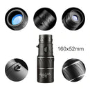 Dual Focus Optical Glass Lens Zoom Monocular Telescope Day/Night 66M/8000M 16x52