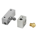 MK10 Heating Block + Brass Nozzle + Cover Kit for Wanhao i3 / i3 Plus