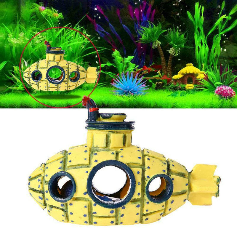Aquarium Submarine Simulation Wreck Ornament Fish Tank Decoration