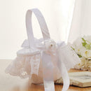 Lace Bowknot Wedding Basket Wedding Decor Storage Flower Container Supplies
