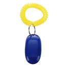 pet dog puppy training clicker with wrist strappy (blue) X4C7