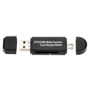 2 in 1 OTG Memory Card Reader Phone PC USB 2.0 Micro USB SD TF Card Adapter