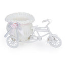 Plastic Tricycle Bike Design Flower Basket Container For Home Wedding Decor  3C