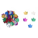 100pcs Maple Leaves Confetti Glitter Scrapbooking N9N5