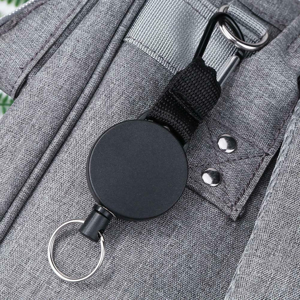 Safety Anti-lost Rope Burglar Quickdraw Retractable Keyrings Keychains #gib