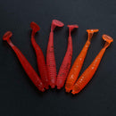 20pcs 2g/7.5cm T-tail Soft PVC Worm Fishing Lures 10 Colors Swim Baits