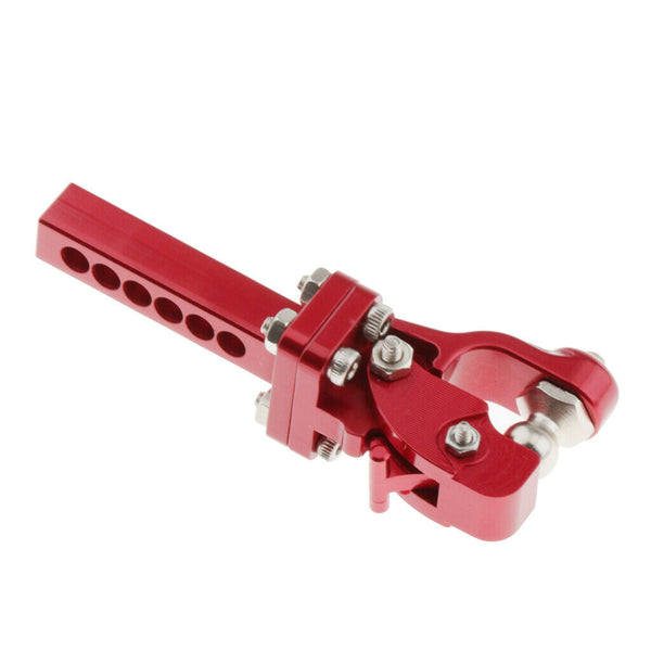 Metal Adjustable Drop Hitch Receiver DIY Accessory For 1/10 RC Crawler Red