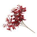 19inch Artificial Eucalyptus Leaves Branch Silk Leaves Green Wedding Decor Red