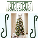 10X Small Green Christmas Ornament Tree Hook Decoration Hanger Wire LEPLES