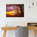 5D DIY Full Drill Diamond Painting Forest Sunset Cross Stitch Embroidery