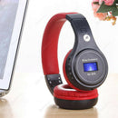 Bluetooth Headphones Headset Noise Cancelling Over Ear with Microphone Red