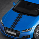 1 Pair Long Stripe Vinyl Car Stickers Hood Bonnet Decals Styling Accessory