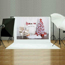 Christmas Background Cloth Tree Pine Snowman Photography Photo Studio Home Decor