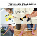 4Pcs 2.5-4'' Electric Drill Brush Tub Cleaner Grout Scrubber Cleaning Combo Tool