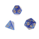 Set Of 14 Multi-sided Acrylic Dice Die Green + Blue For Coins