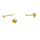 200 Pairs 4mm Iron Earring Posts And Backs Jewelry For DIY Earring Findings