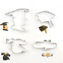 4pcs Graduation Season Stainless Steel Cookie Cutter Fondant Mold Cake Decor 3C