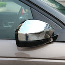 2Pcs Carbon Fiber Style Abs Plastic Side Rearview Mirror Cap Cover Trim For