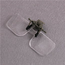 Folding Handfree Clip Magnifier Eyeglasses On Clear Magnifying HD Glasses Len M&