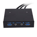 3.5" 20Pin to 2 USB 3.0 Port HUB + HD Audio PC Floppy Expansion Front Panel