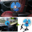 25W 8in Car Truck Oscillating Clip-on Air Fan Strong Wind Cooler (24V)